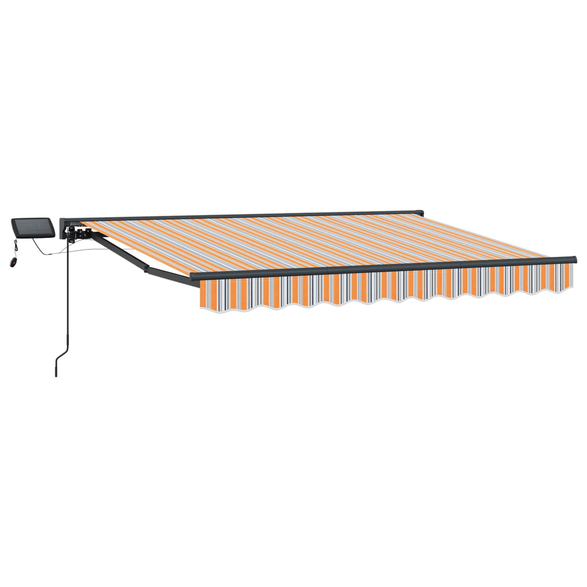 vidaXL Manual Awning Frame with LEDs 3.5 x 2.5 m 2
