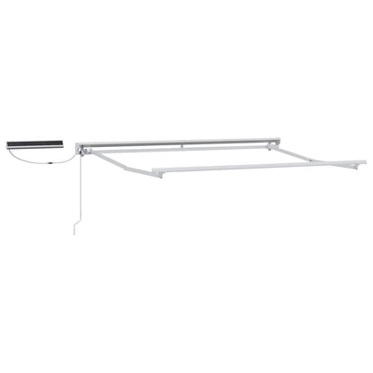 Solar Electric Awning 2.5 x 2 m 100% Polyester White Cream