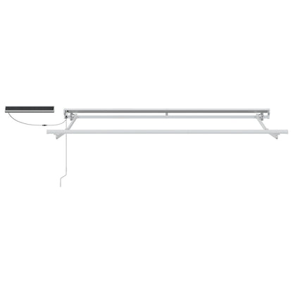 Solar Electric Awning 2.5 x 2 m 100% Polyester White Cream