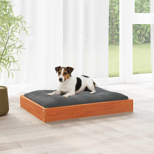 Dog Bed 51,5x44x9 cm Solid Wood Pine Wax brown 71.5 cm 54 cm
