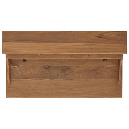 vidaXL Writing Desk Natural 89.5 x 49.5 x 100 cm Solid Teak Wood 5