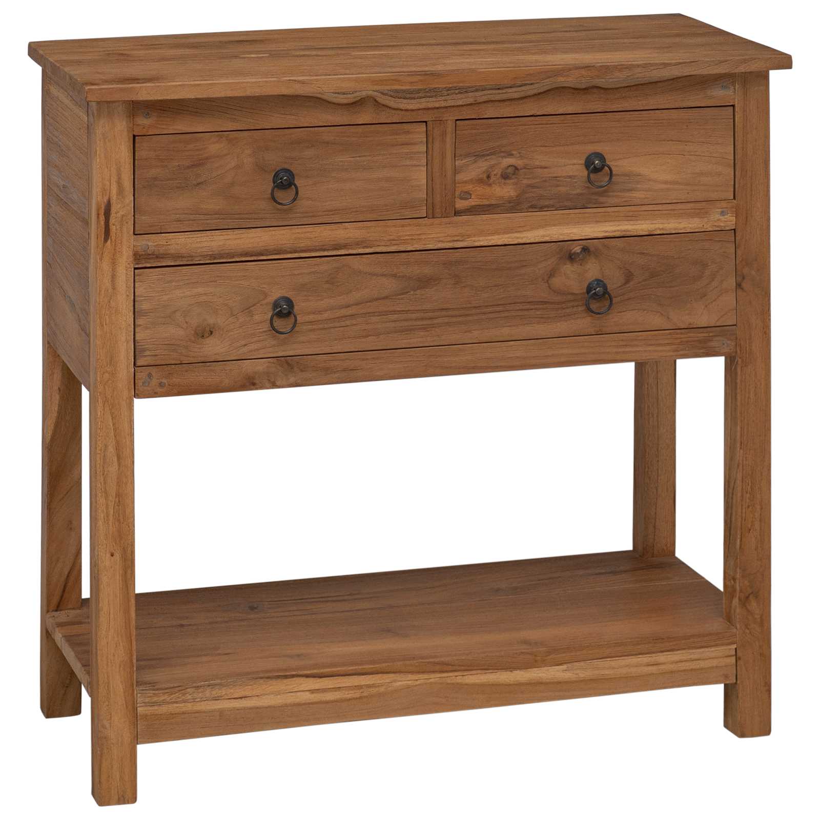 vidaXL Sideboard Natural 79 x 35 x 80 cm Solid Teak Wood 1