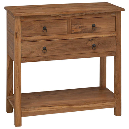 vidaXL Sideboard Natural 79 x 35 x 80 cm Solid Teak Wood 1