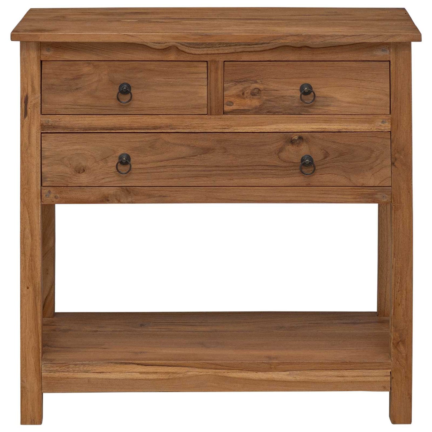 vidaXL Sideboard Natural 79 x 35 x 80 cm Solid Teak Wood 3