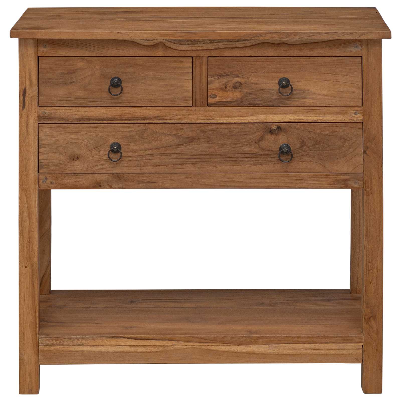 vidaXL Sideboard Natural 79 x 35 x 80 cm Solid Teak Wood 3