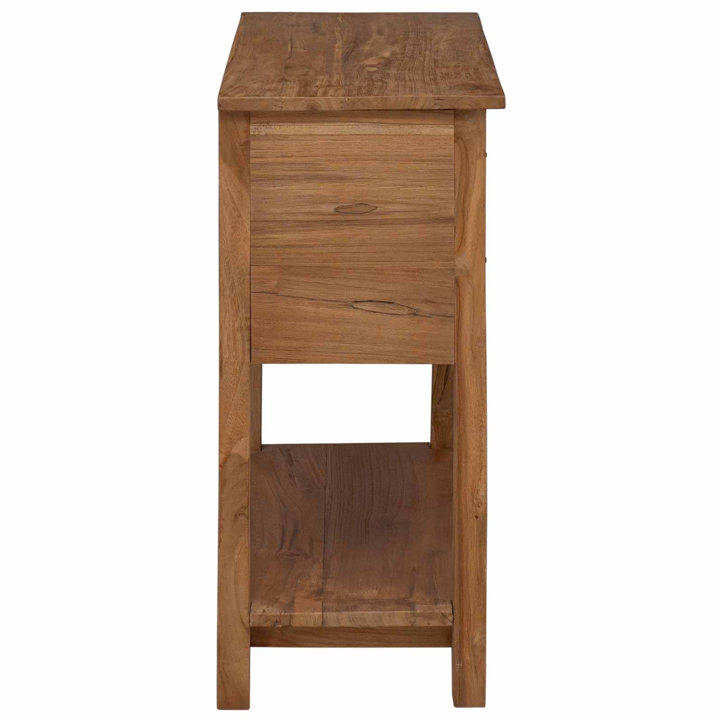 vidaXL Sideboard Natural 79 x 35 x 80 cm Solid Teak Wood 4