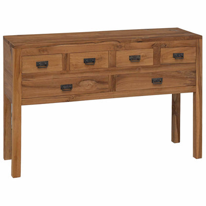 vidaXL Sideboard Natural 110 x 35 x 75.5 cm Solid Teak Wood 1