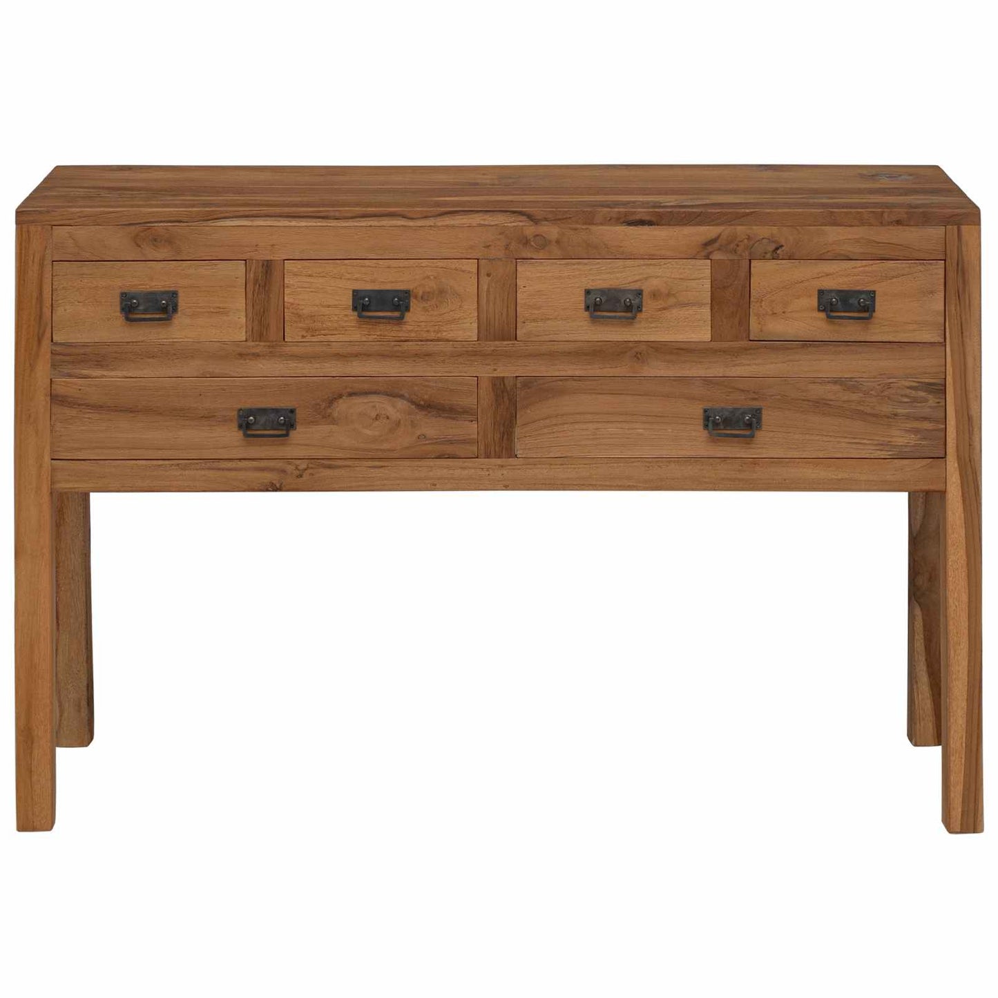 vidaXL Sideboard Natural 110 x 35 x 75.5 cm Solid Teak Wood 3