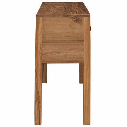 vidaXL Sideboard Natural 110 x 35 x 75.5 cm Solid Teak Wood 4