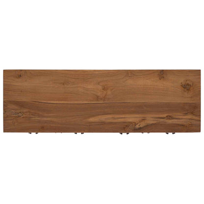 vidaXL Sideboard Natural 110 x 35 x 75.5 cm Solid Teak Wood 5