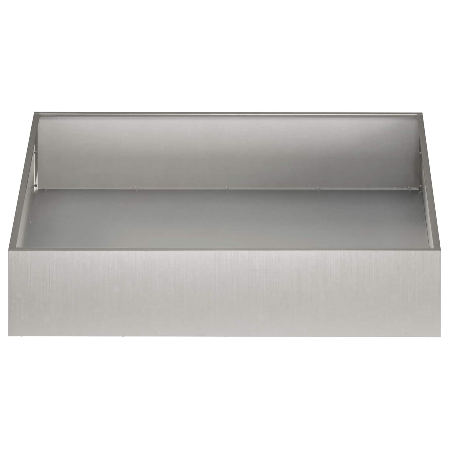 vidaXL Garden Planter 2 pcs Silver 100 x 100 x 20 cm Stainless Steel 4