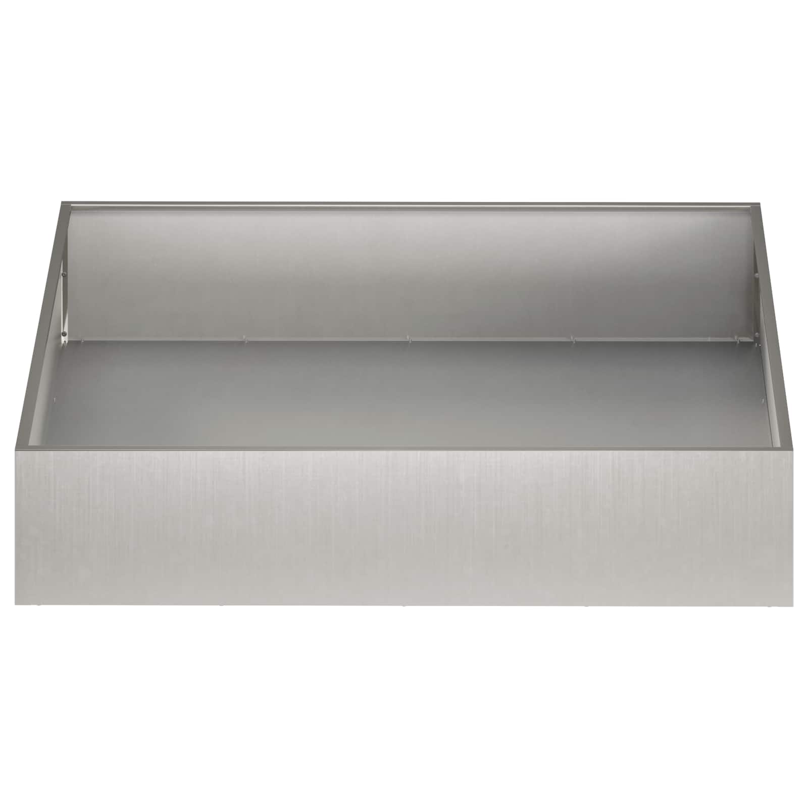 vidaXL Garden Planter 2 pcs Silver 100 x 100 x 20 cm Stainless Steel 4