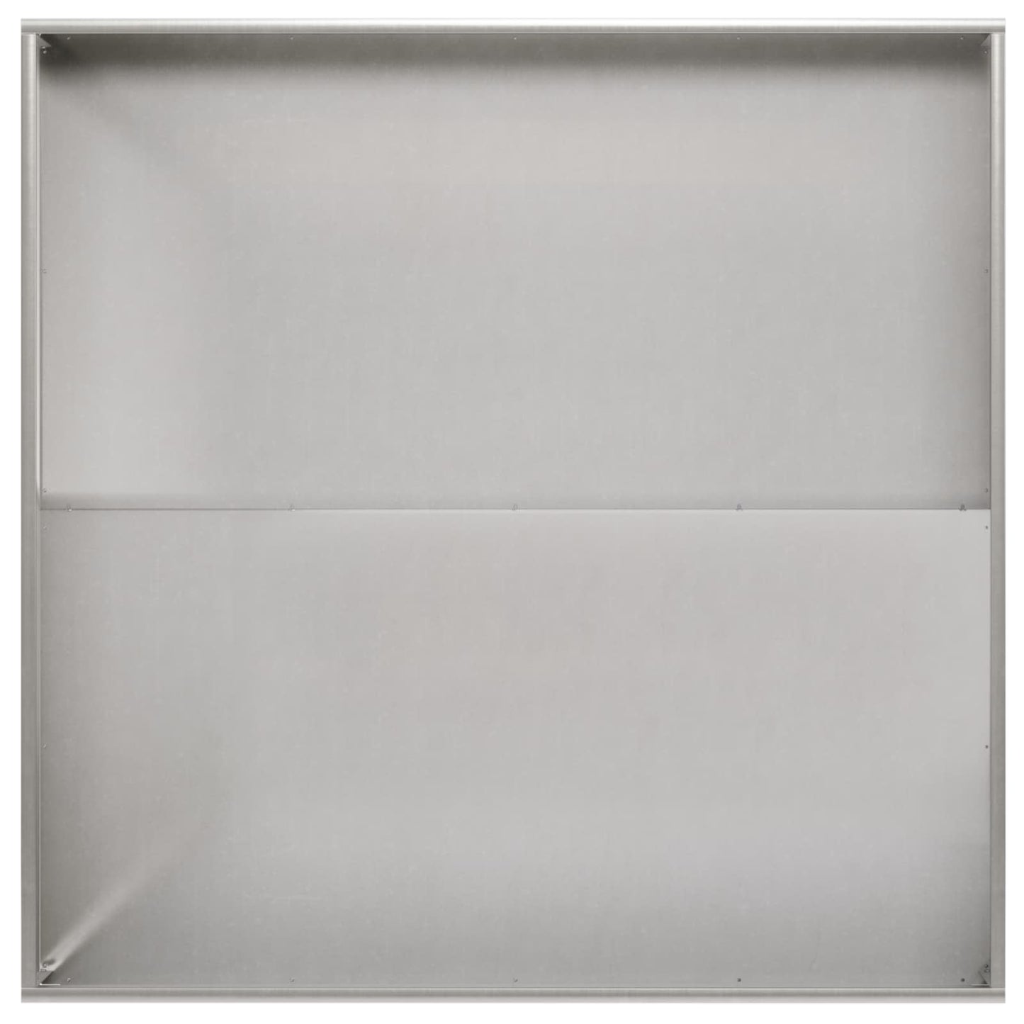 vidaXL Garden Planter 2 pcs Silver 100 x 100 x 20 cm Stainless Steel 5