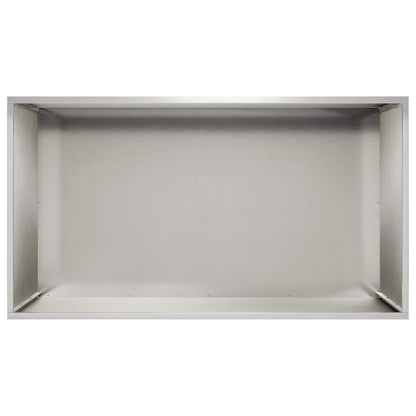 Garden Planter Silver 2 pcs Stainless Steel Depth 50 cm 100 cm 50 cm
