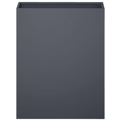 Garden Planter 2 pcs Anthracite Depth 20 cm 40 cm 50 cm