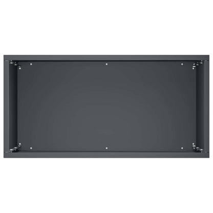 Garden Planter 2 pcs Anthracite Depth 20 cm 40 cm 50 cm