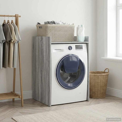Wash Machine Cabinet with Storage 67.5 x 62 x 97 cm Grey sonoma
