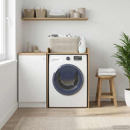Wash Machine Cabinet with Storage 67.5 x 62 x 97 cm Artisan oak