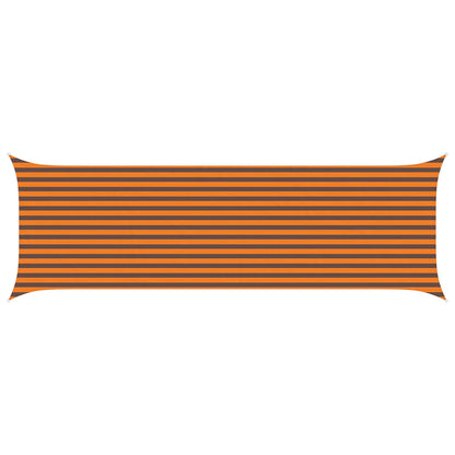 Sun Shade Sail 2 x 6 m 100% Polyester Oxford Rectangular Orange and brown