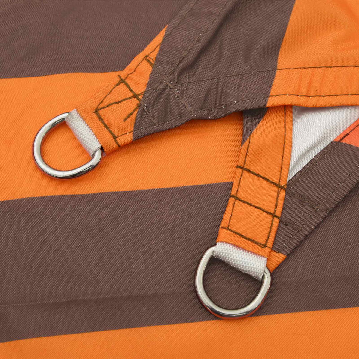 Sun Shade Sail 2.5 x 6 m 100% Polyester Oxford Orange and brown