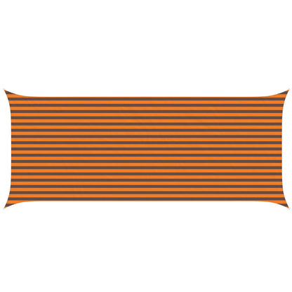 Sun Shade Sail 2.5 x 6 m 100% Polyester Oxford Orange and brown