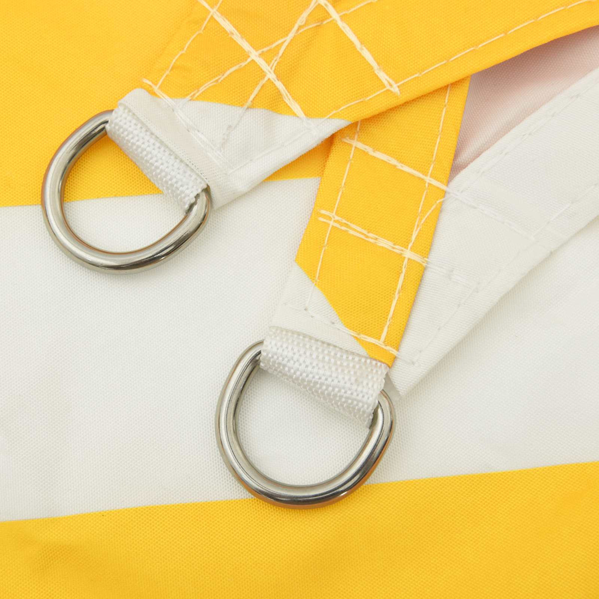 Sunshade Sail Oxford Fabric Rectangular 2x4.5 m Yellow and white