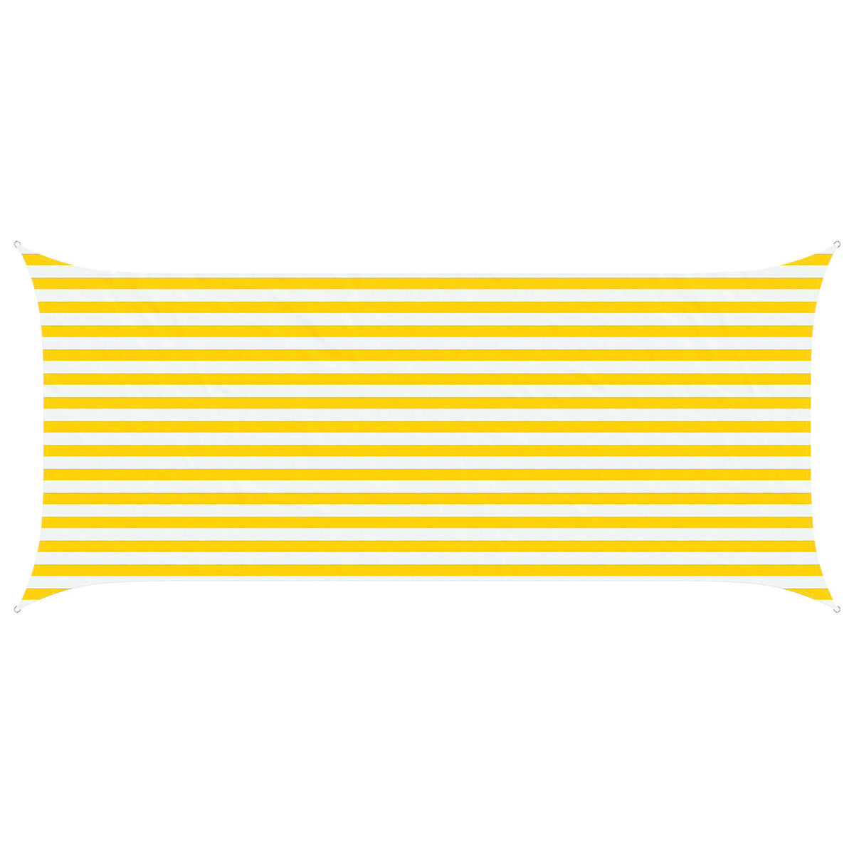 Sunshade Sail Oxford Fabric Rectangular 2x4.5 m Yellow and white