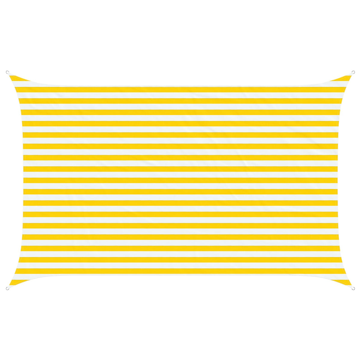 Sunshade Sail Oxford Fabric Rectangular 2.5x4 m Yellow and white