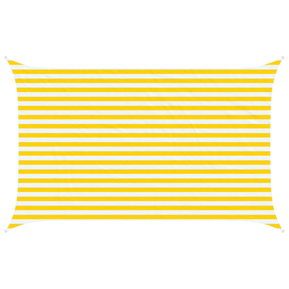 Sunshade Sail Oxford Fabric Rectangular 2.5x4 m Yellow and white