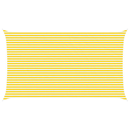 Sunshade Sail Oxford Fabric Rectangular 4x7 m Yellow and white