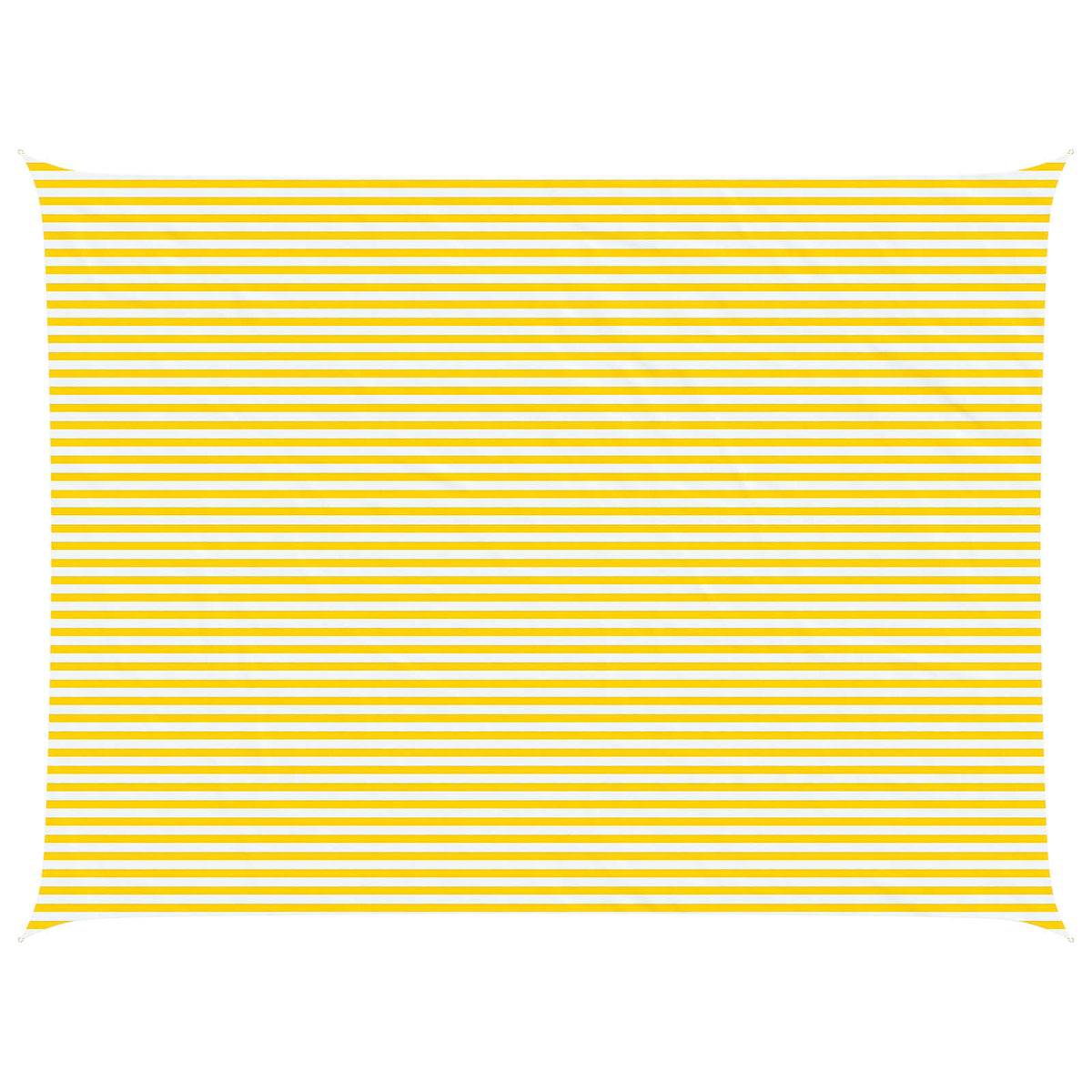 Sunshade Sail Oxford Fabric Rectangular 6x8 m Yellow and white