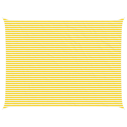 Sunshade Sail Oxford Fabric Rectangular 6x8 m Yellow and white