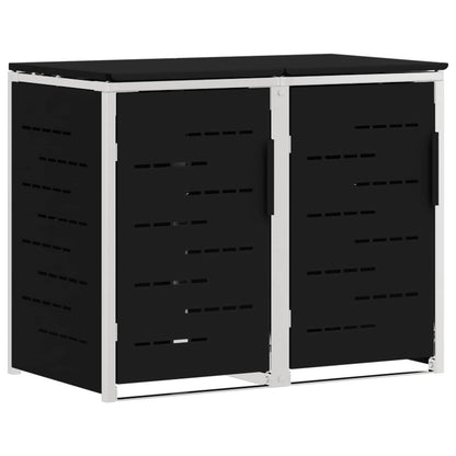 Wheelie Bin Storage for Bins 240L Stainless Steel Black