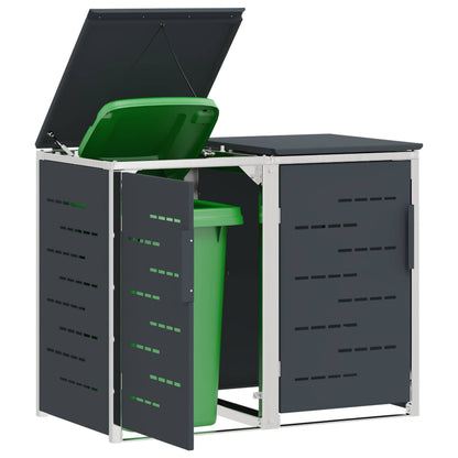 Wheelie Bin Storage for Bins 240L Stainless Steel Anthracite