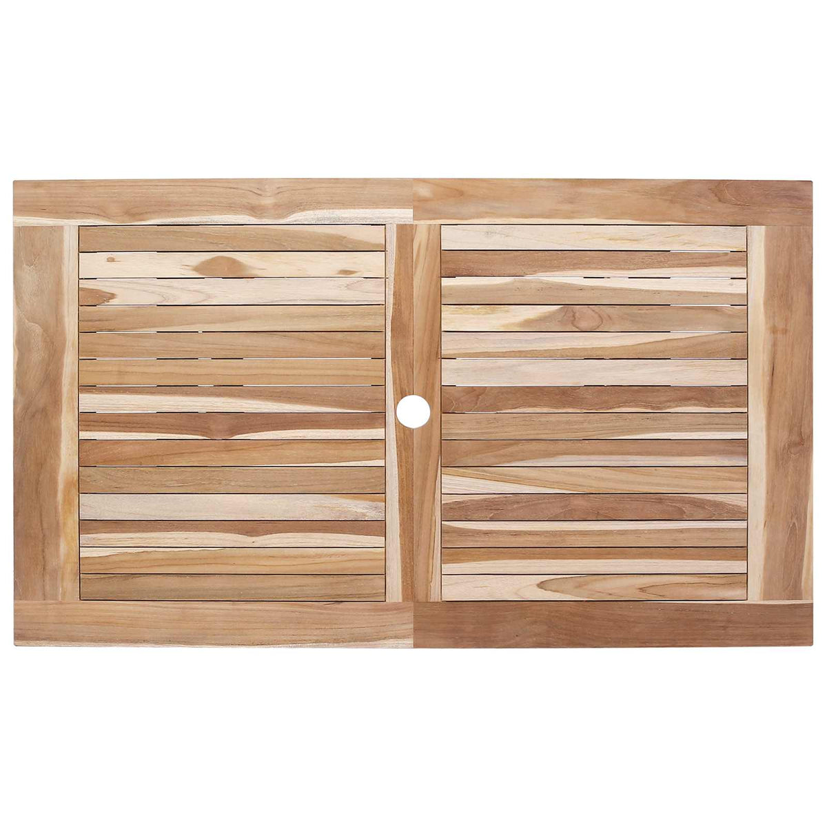 vidaXL Garden Furniture Set 5 pcs Natural Solid Teak Wood 5