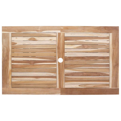 vidaXL Garden Furniture Set 5 pcs Natural Solid Teak Wood 5