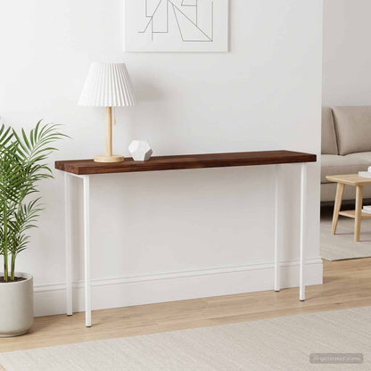 Table Top Dark Brown Rectangular Depth 30 cm 120 cm