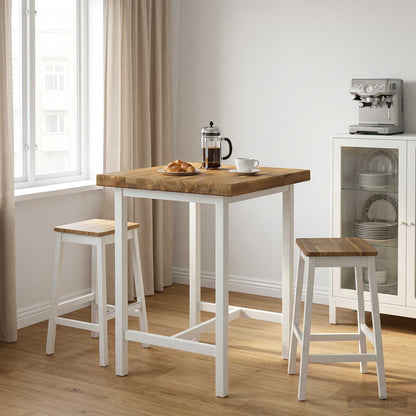 vidaXL Table Top Whitewash Rectangular Depth 60 cm