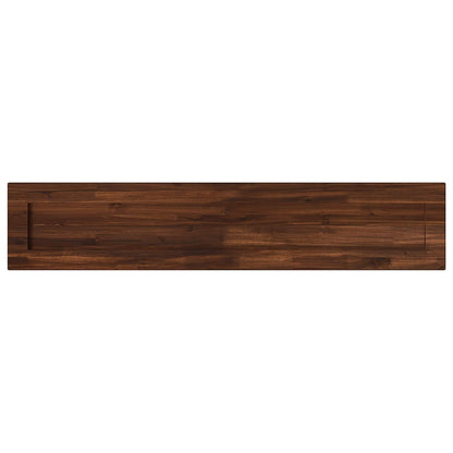 Table Top Dark Brown Rectangular Depth 30 cm 160 cm