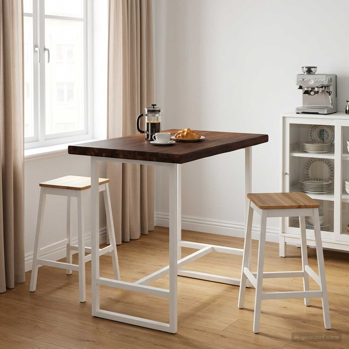 vidaXL Table Top Dark Brown Rectangular Depth 50 cm