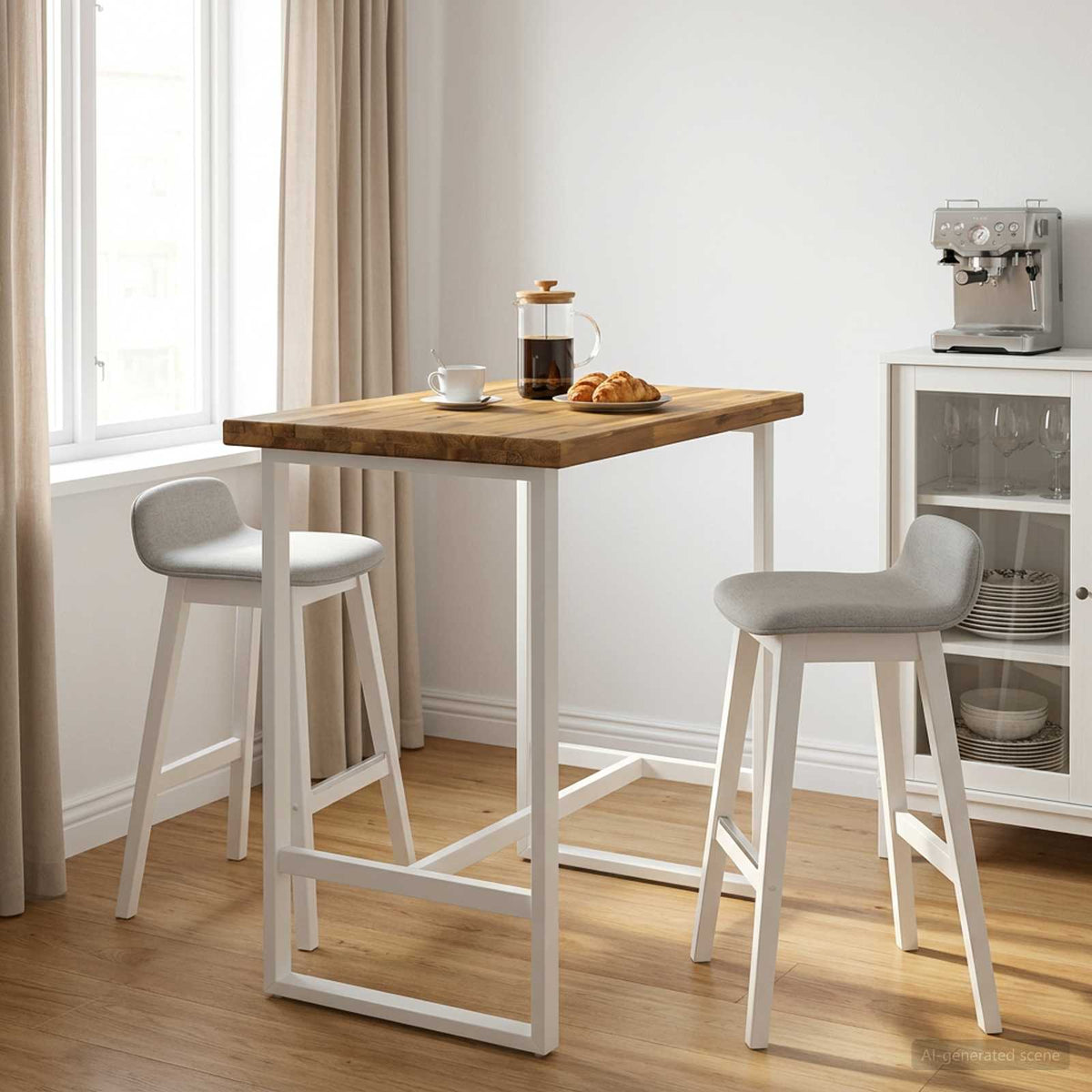Table Top Whitewash Rectangular Depth 50 cm 90 cm