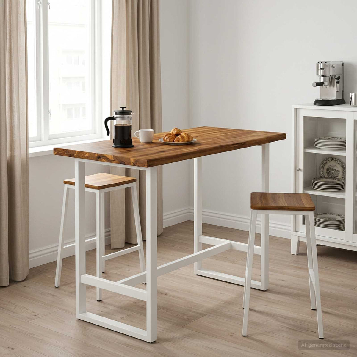 Table Top Natural Rectangular Depth 50 cm 140 cm