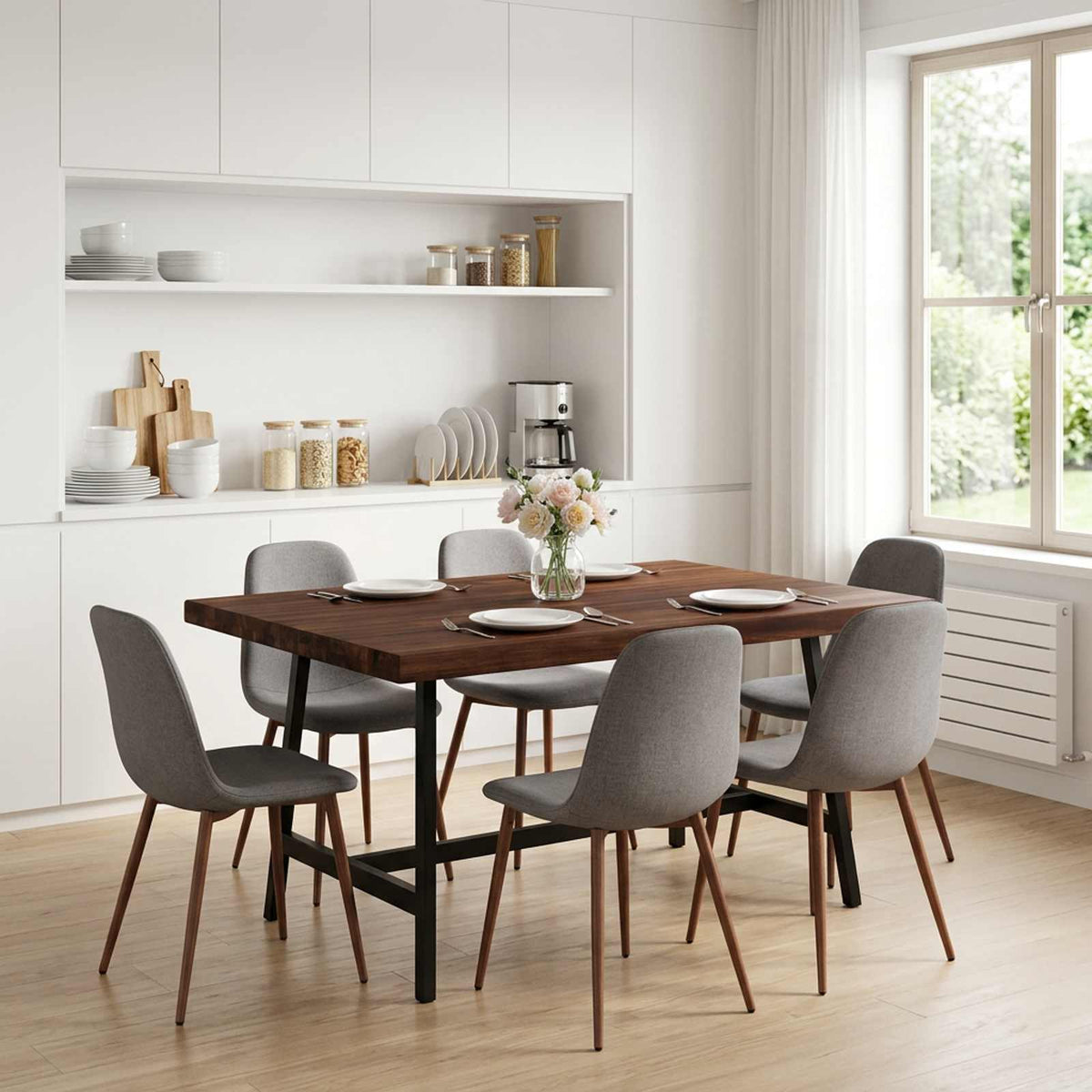 Table Top Dark Brown Rectangular Depth 70 cm 70 cm