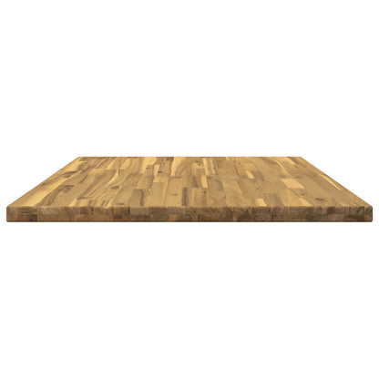 vidaXL Rectangular Table Top 80 x 80 x 3.2 cm Square Solid Acacia Wood 4