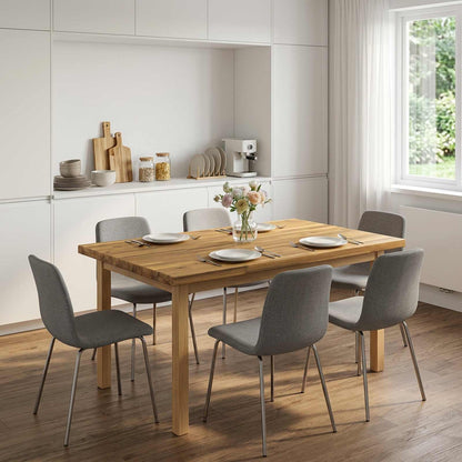 vidaXL Rectangular Table Top 80 x 80 x 3.2 cm Square Solid Acacia Wood 1