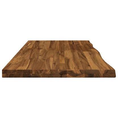 Live Edge Table Top Rectangular Natural Live Edge 1 Side Depth 50 cm 110 cm