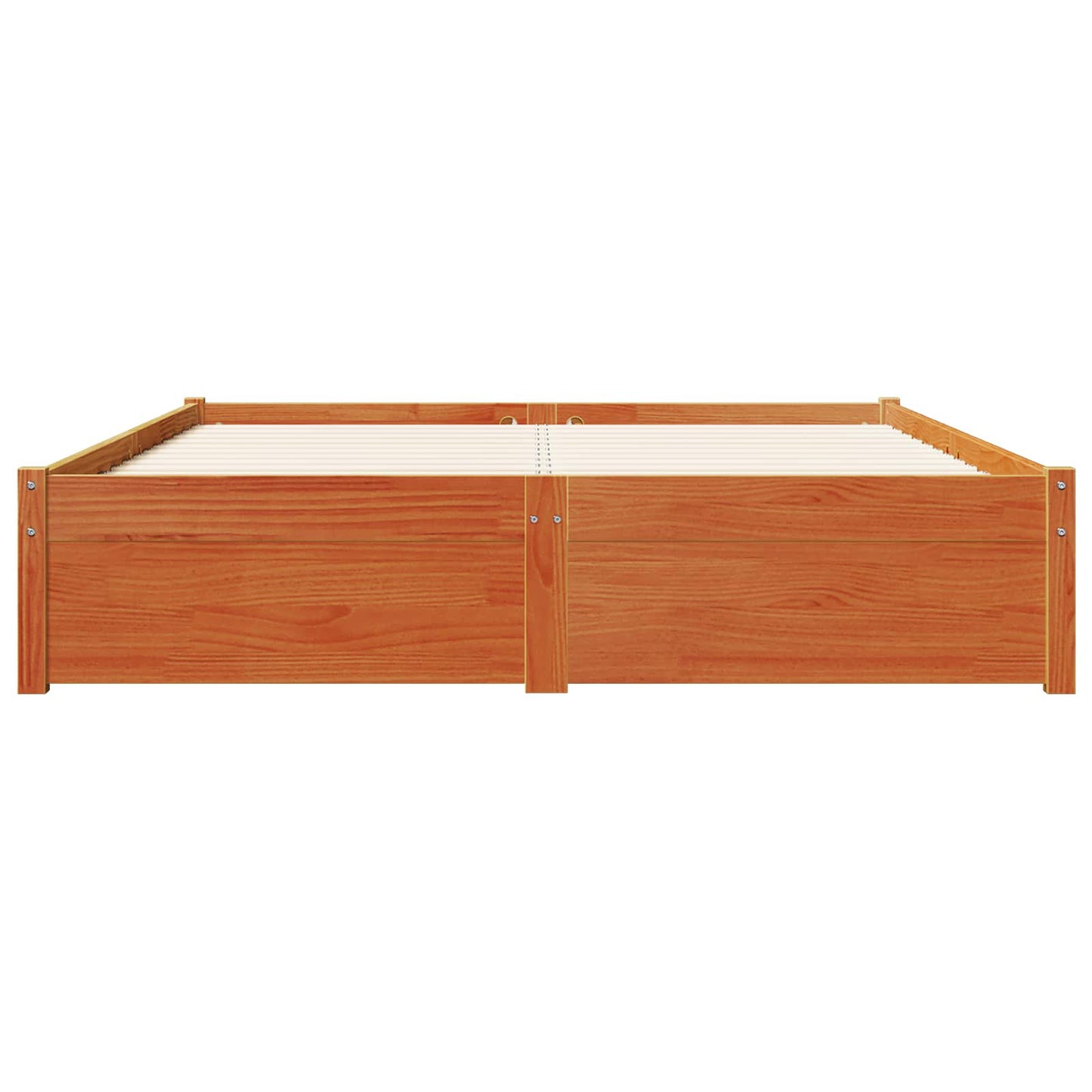 vidaXL Bed Frame with Drawer Wax Brown 120 x 200 cm Solid Pine Wood 5