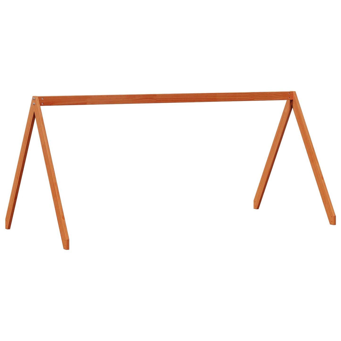 vidaXL Loft Bed Frame Wax Brown 90 x 190 cm Solid Pine Wood 4