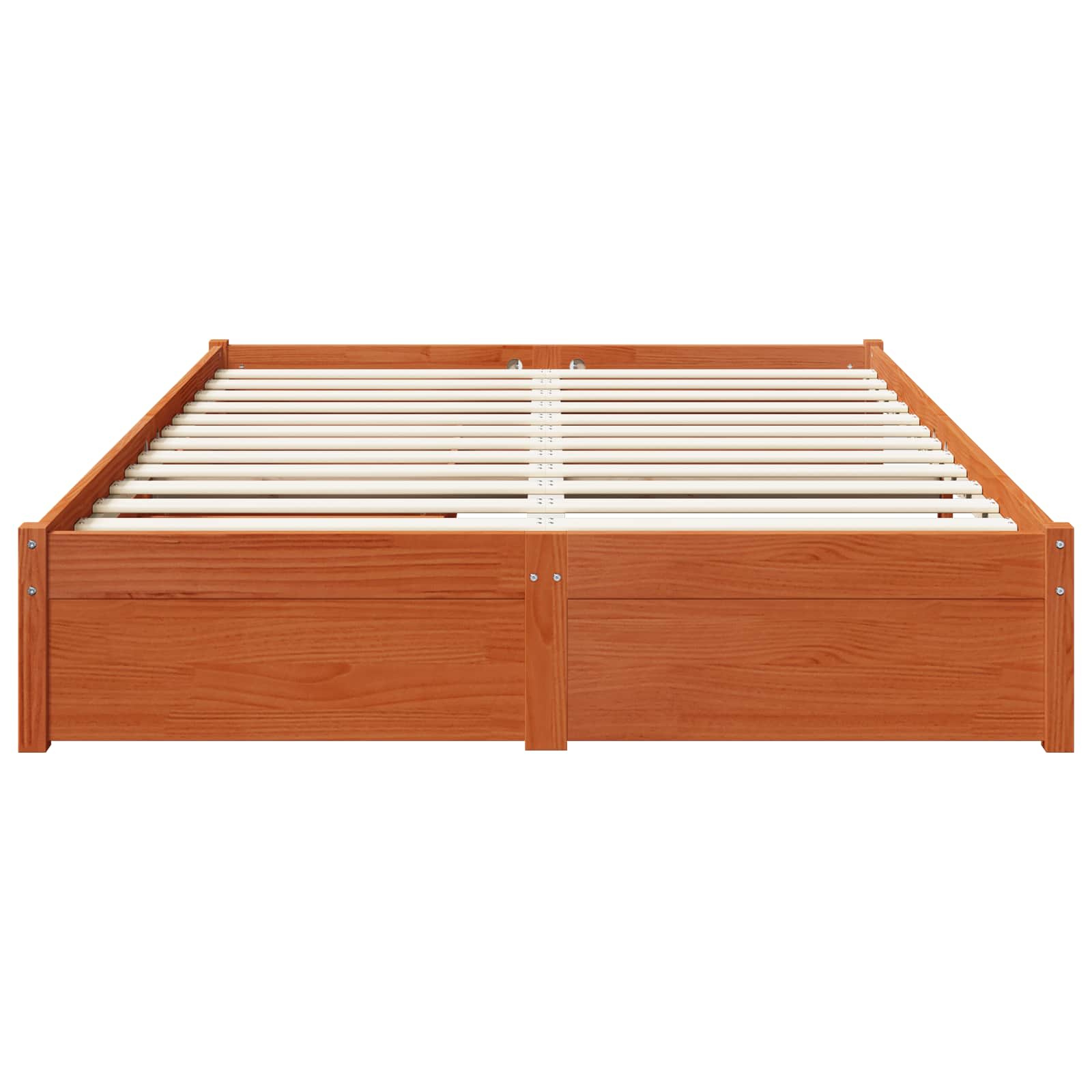 vidaXL Bed Frame with Drawer 3 pcs Wax Brown Solid Pine Wood 6