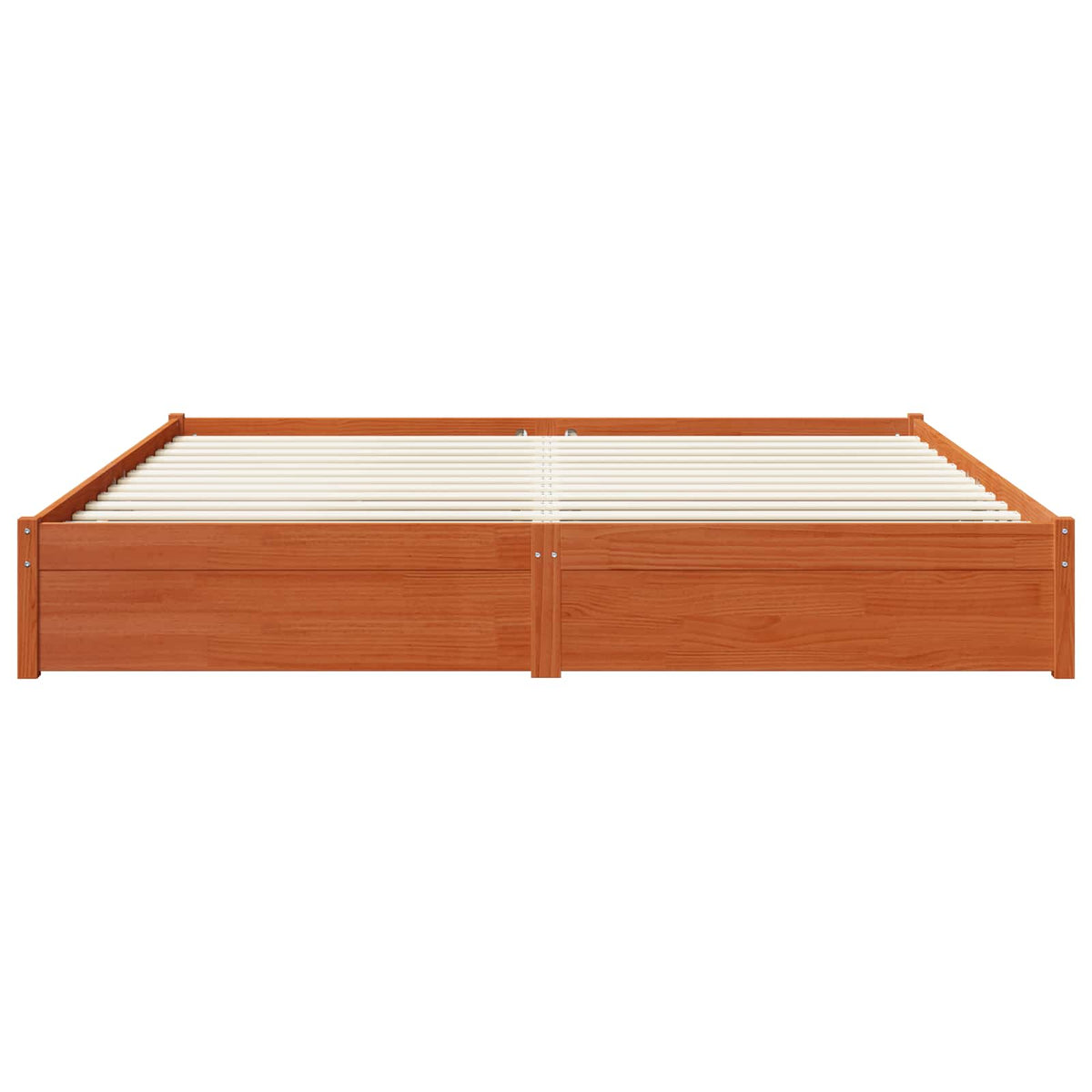 vidaXL Bed Frame with Drawer Wax Brown 180 x 200 cm Solid Pine Wood 6